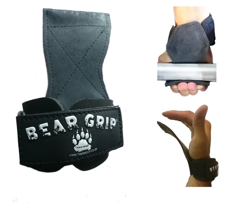 Bear Grip Multi Grip Straps/Hooks, Premium Heavy duty weight lifting